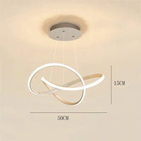 lustre à led moderne pour décoration intérieure élégante