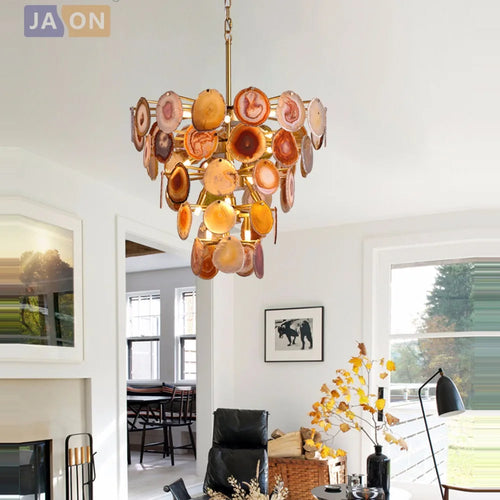 suspension design en agate de fer pour intérieur moderne - vue 3 sur 12