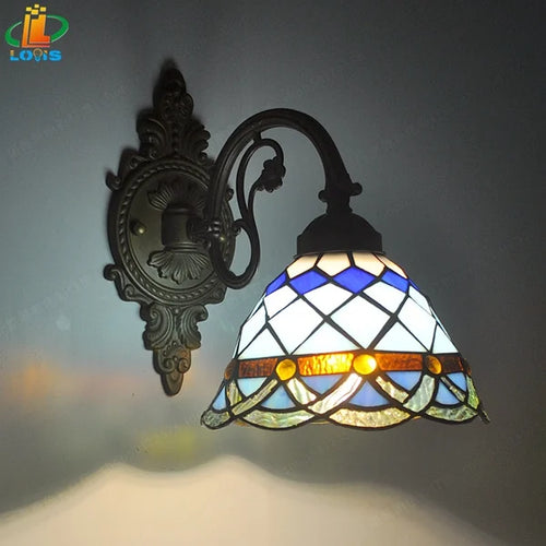 applique murale led art européen style méditerranéen éclairage décoratif - vue 9 sur 10