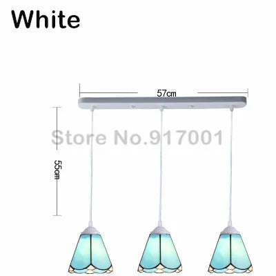 3 Heads Colorful Glass LED Pendant Lamps Light,Bedroom Suspension Hanging Ceiling Lamp - vue 30 sur 30