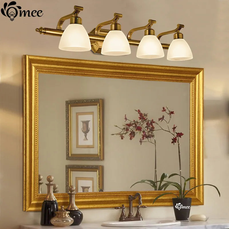 applique murale vintage led avec abat-jour en verre bronze - vue 3 sur 19