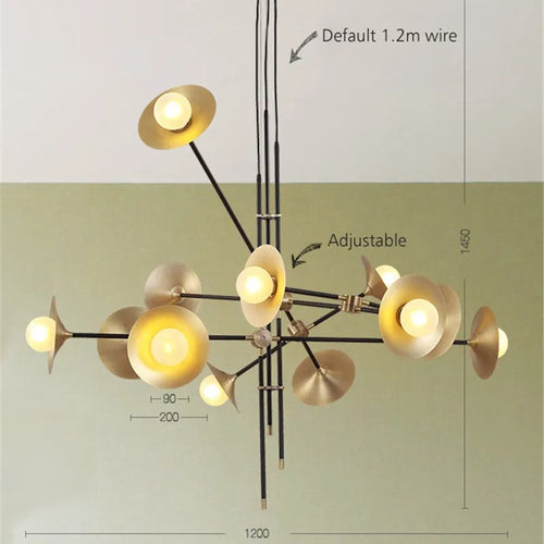 lustre créatif nordique design moderne pour décoration intérieure - vue 5 sur 9
