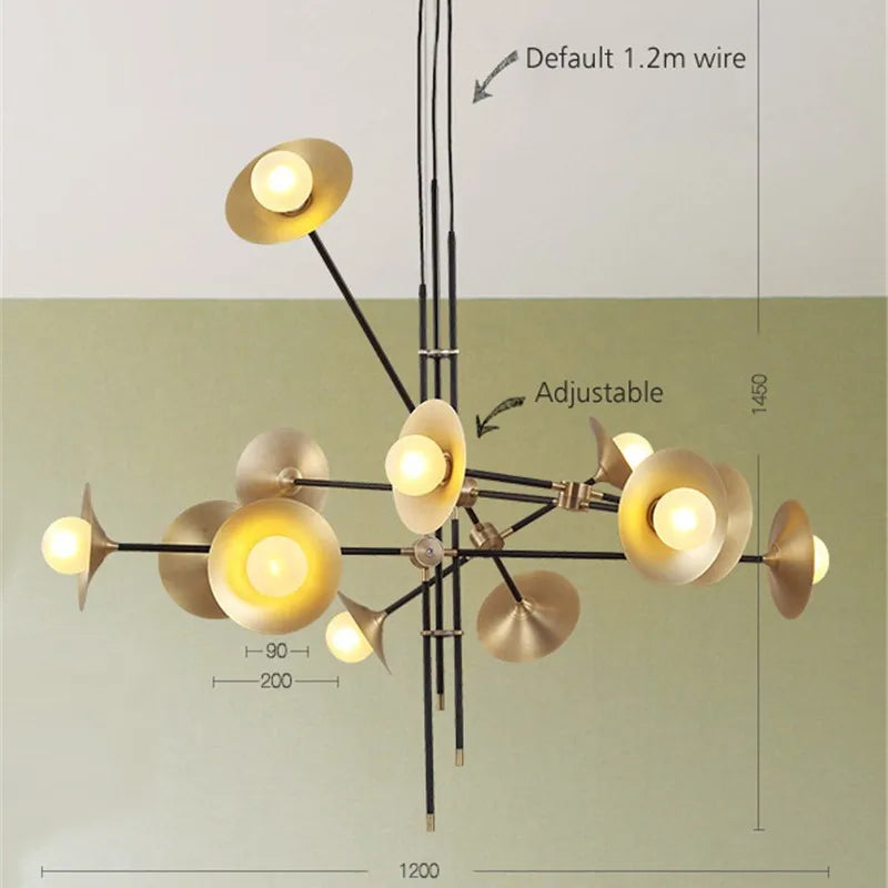 lustre créatif nordique design moderne pour décoration intérieure - vue 4 sur 9