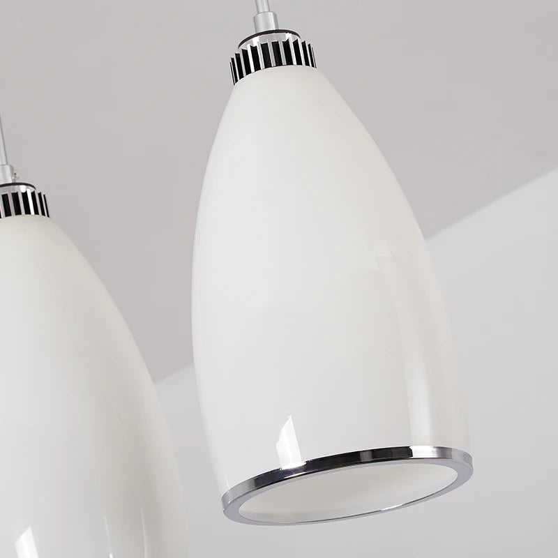 suspension led moderne en verre pour maison