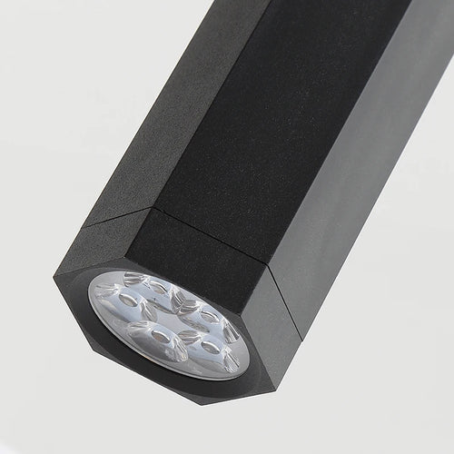 lustre hexagonal moderne pour décoration industrielle créative - vue 6 sur 18