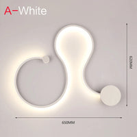 [YGFEEL] Applique murale LED Chambre moderne à côté de la lampe Étude Éclairage de lecture Applique murale Salon Décoration créative Appliques murales