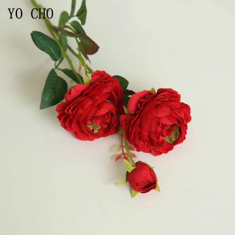 bouquet de fleurs artificielles roses pour décoration de mariage - vue 15 sur 16