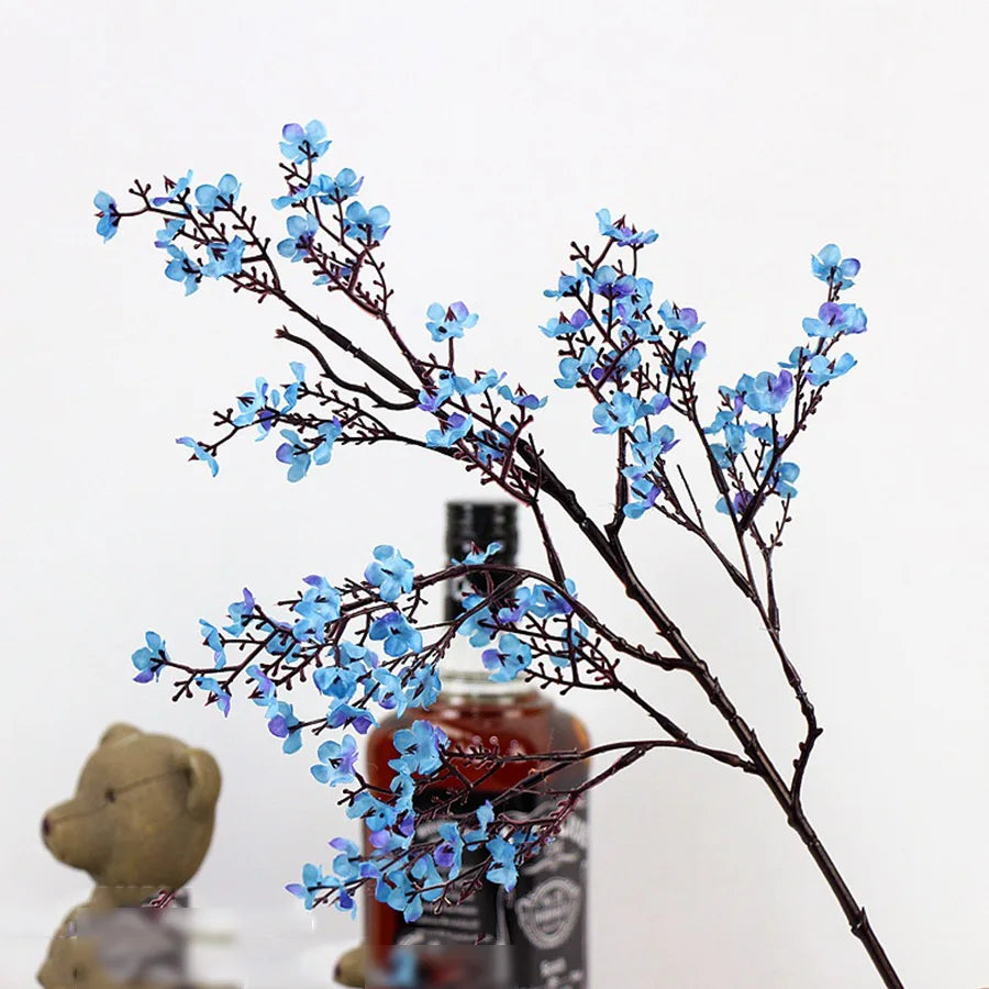 branche fleur cerisier rose en plastique pour décoration mariage et bricolage - vue 5 sur 13