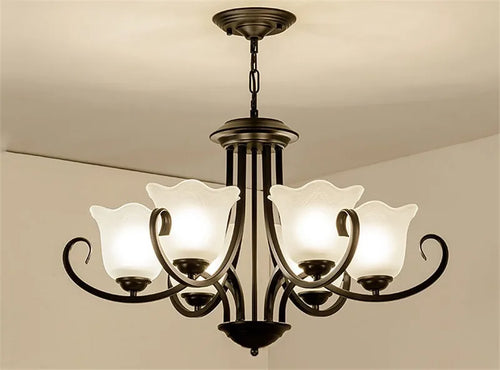 lustre suspendu en verre pour éclairage intérieur moderne - vue 12 sur 11