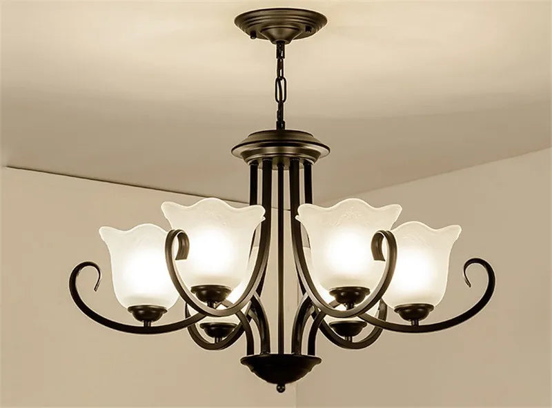 lustre suspendu en verre pour éclairage intérieur moderne - vue 11 sur 11