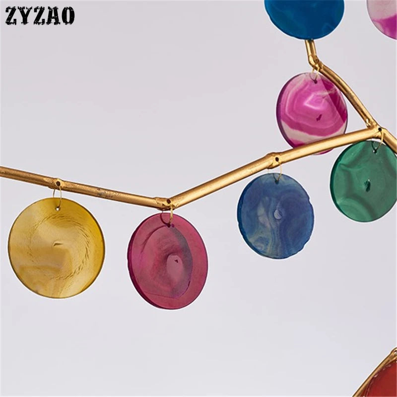suspension en agate design post-moderne pour intérieur élégant - vue 6 sur 10