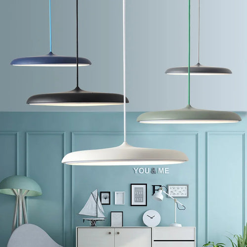 lampe suspendue led scandinave moderne design simple idéale pour bar - vue 4 sur 13