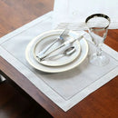 Serviette de table dentelle brodée style europe lin