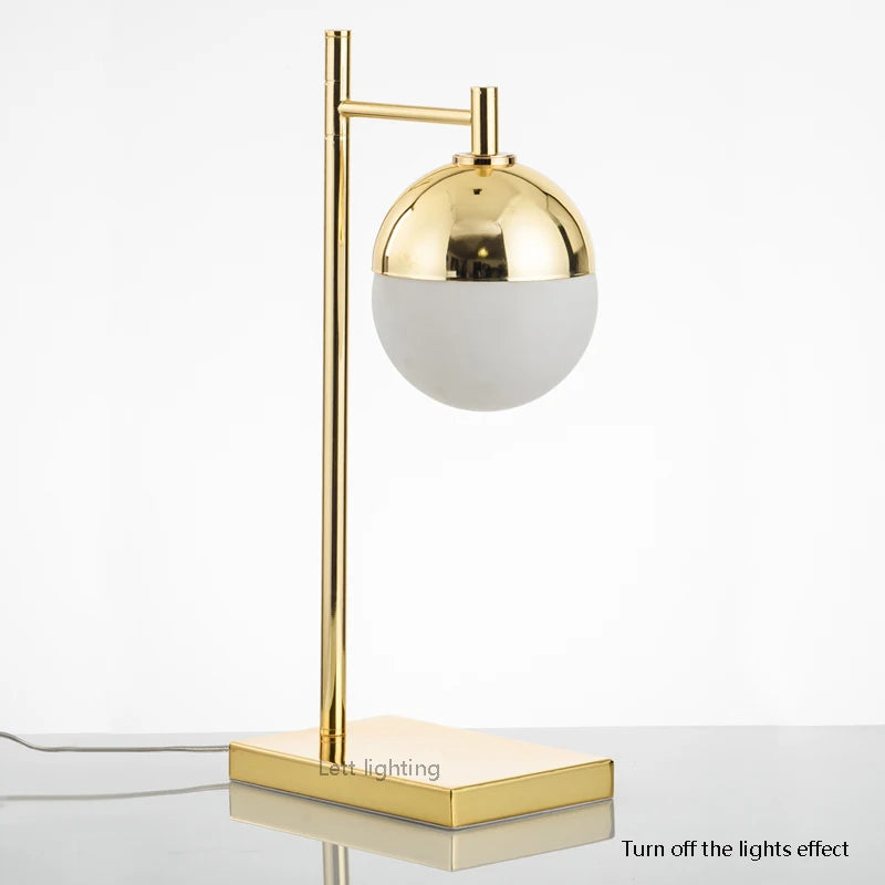 lampe à poser en verre créative style nordique moderne - vue 5 sur 6