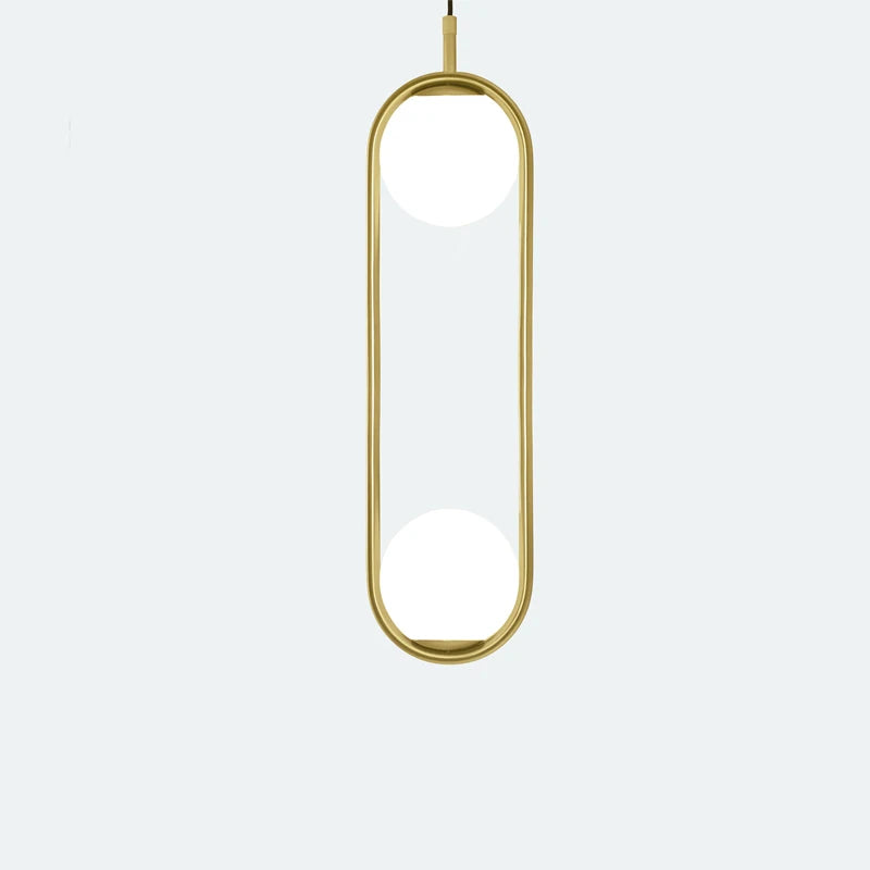 suspension vintage industrielles avec boule de verre - vue 6 sur 8