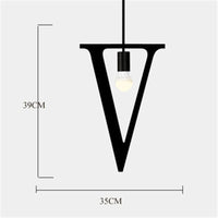 suspension nordique diy love luminaire décoratif pour loft et bar
