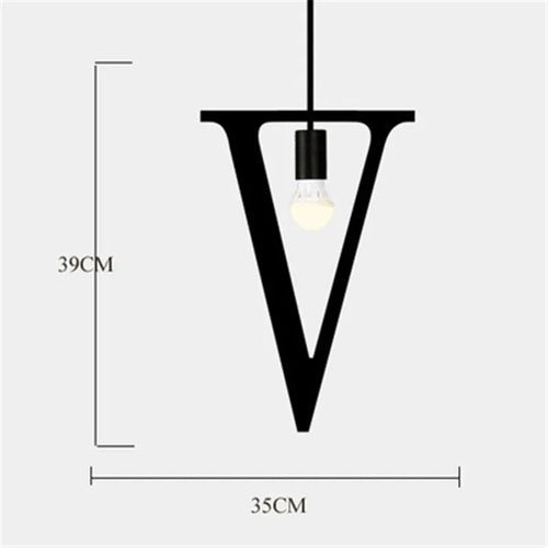 suspension nordique diy love luminaire décoratif pour loft et bar
