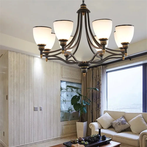 lustre en verre moderne pour un éclairage élégant - vue 3 sur 14