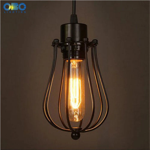 suspension vintage en métal noir pour éclairage intérieur - vue 4 sur 6