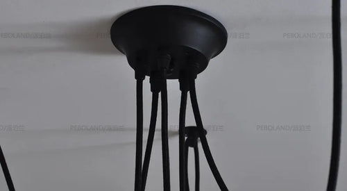 lustre rétro nordique vintage réglable design art spider - vue 6 sur 5
