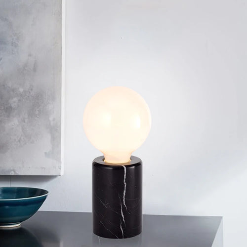 lampe de table moderne en verre nordique led décoration - vue 4 sur 5