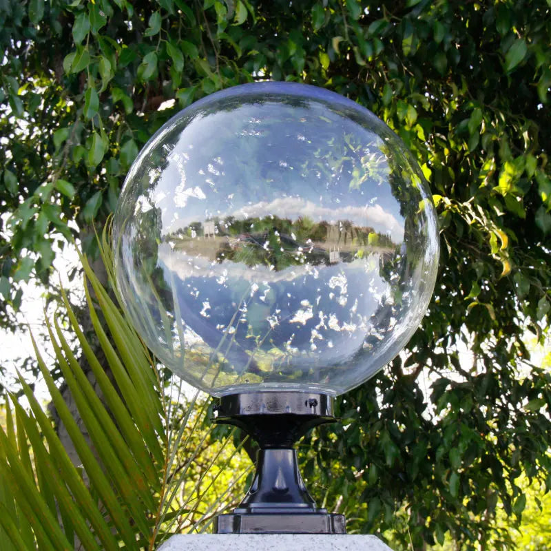 lampe pilier extérieure boule décorative pour éclairage jardin - vue 5 sur 9
