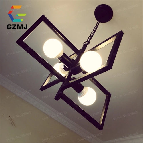 support de lampe suspension vintage industriel pour allée - vue 5 sur 8