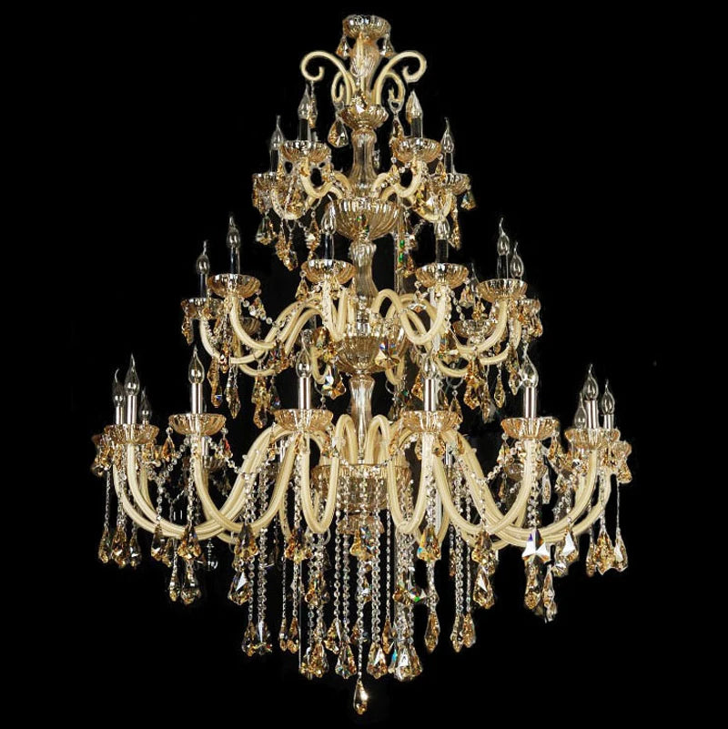 lustre moderne en cristal pour un éclairage élégant et raffiné - vue 3 sur 8