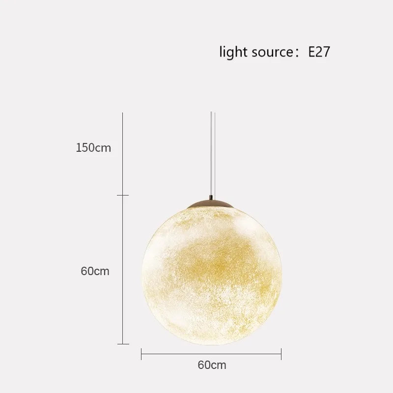 suspension créative en forme de lune pour une ambiance romantique - vue 7 sur 9