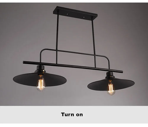 lustre rétro en fer style industriel pour décoration créative
