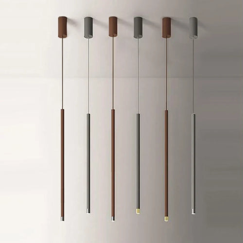 suspension à led tube long pour cuisine et bar - vue 2 sur 16
