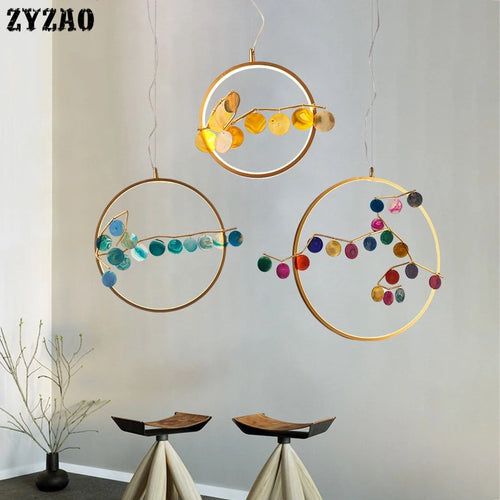 suspension en agate design post-moderne pour intérieur élégant - vue 2 sur 10