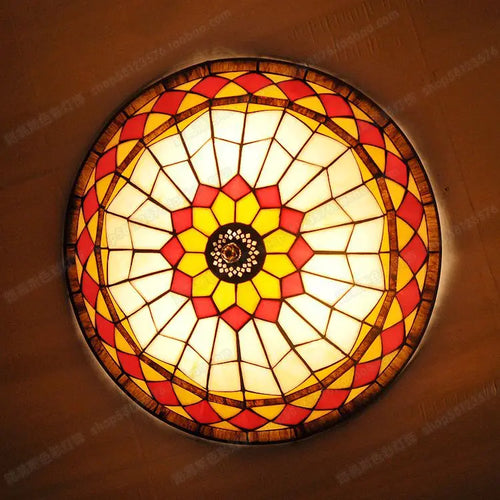 plafonnier minimaliste en verre teinté style américain pour enfants - vue 2 sur 6