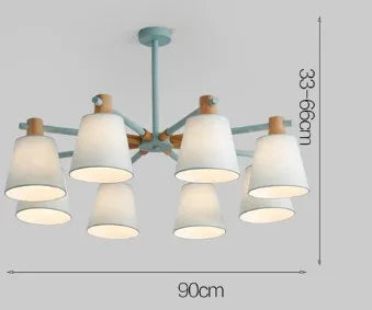 lustre à led design nordique pour éclairage suspendu moderne - vue 18 sur 17