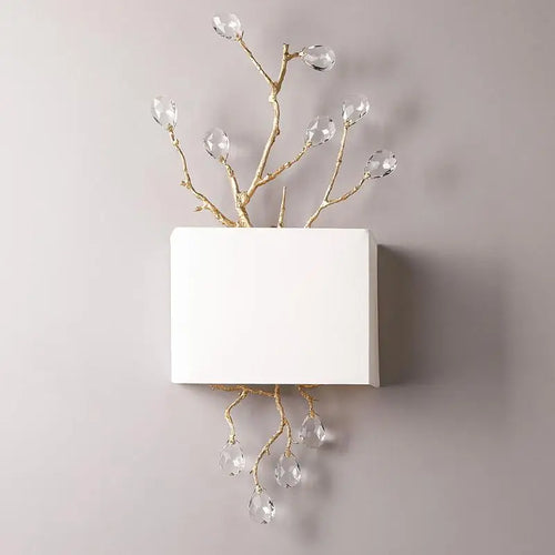 applique murale rétro en cristal doré pour intérieur moderne - vue 9 sur 8