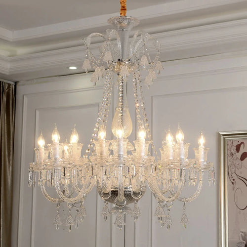 lustre en cristal à led pour un éclairage de luxe modernisé - vue 3 sur 10