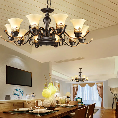 lustre de luxe moderne pour hôtel luminaire suspendu - vue 6 sur 6