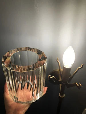 applique murale rétro en cuivre avec cristal classique - vue 6 sur 5