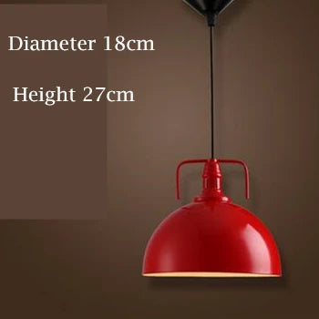suspension style loft led vintage industriel noir - vue 12 sur 12