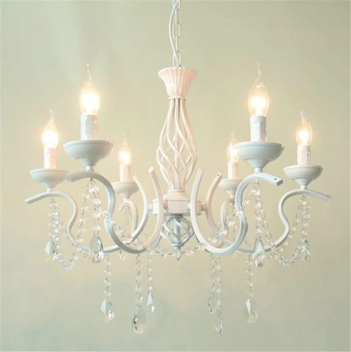 lustre en cristal de fer style pastoral européen élégant et raffiné - vue 3 sur 9
