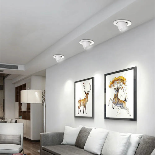 Spot Dimmable Led Downlight 360 rotation réglable encastré Downlight plafonnier salle à manger salon Spot luminaires Led - vue 7 sur 6