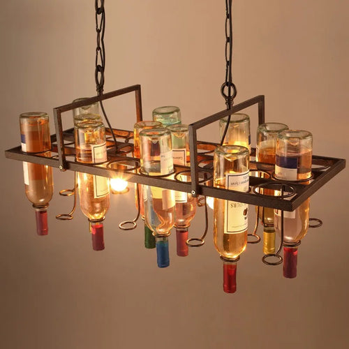 suspension créative en forme de bouteille pour décoration intérieure - vue 4 sur 6