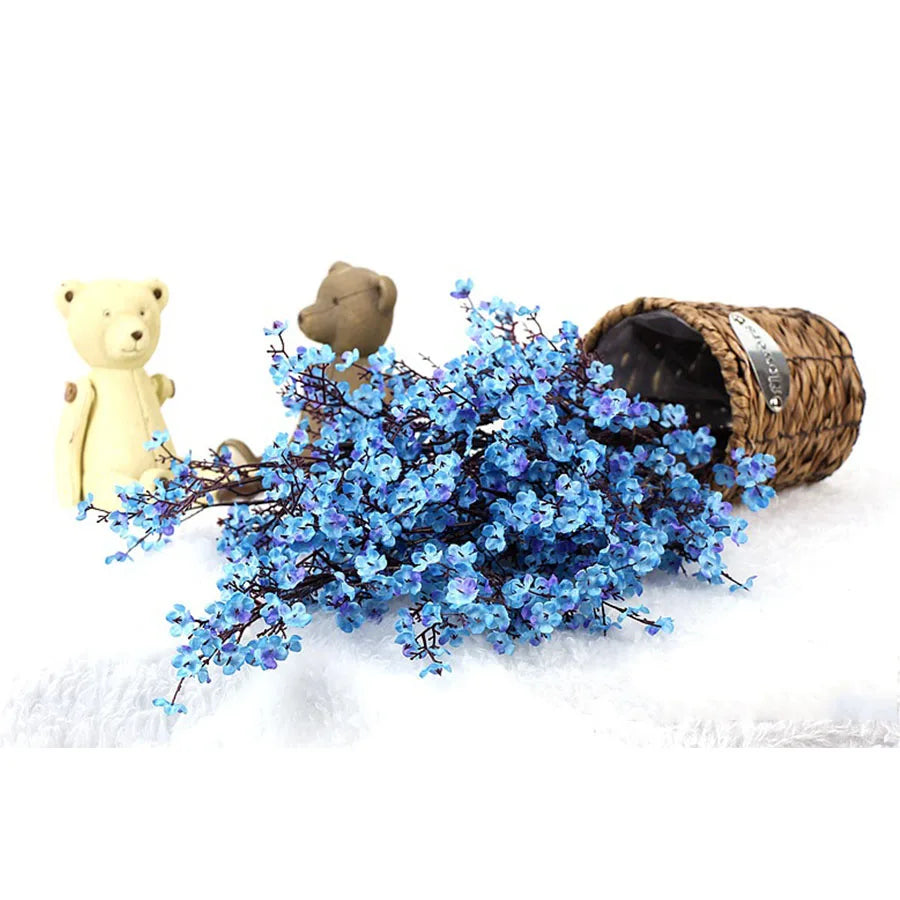 branche fleur cerisier rose en plastique pour décoration mariage et bricolage - vue 13 sur 13