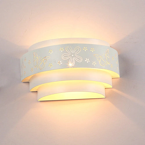 applique murale moderne décorative en forme de fleur papillon