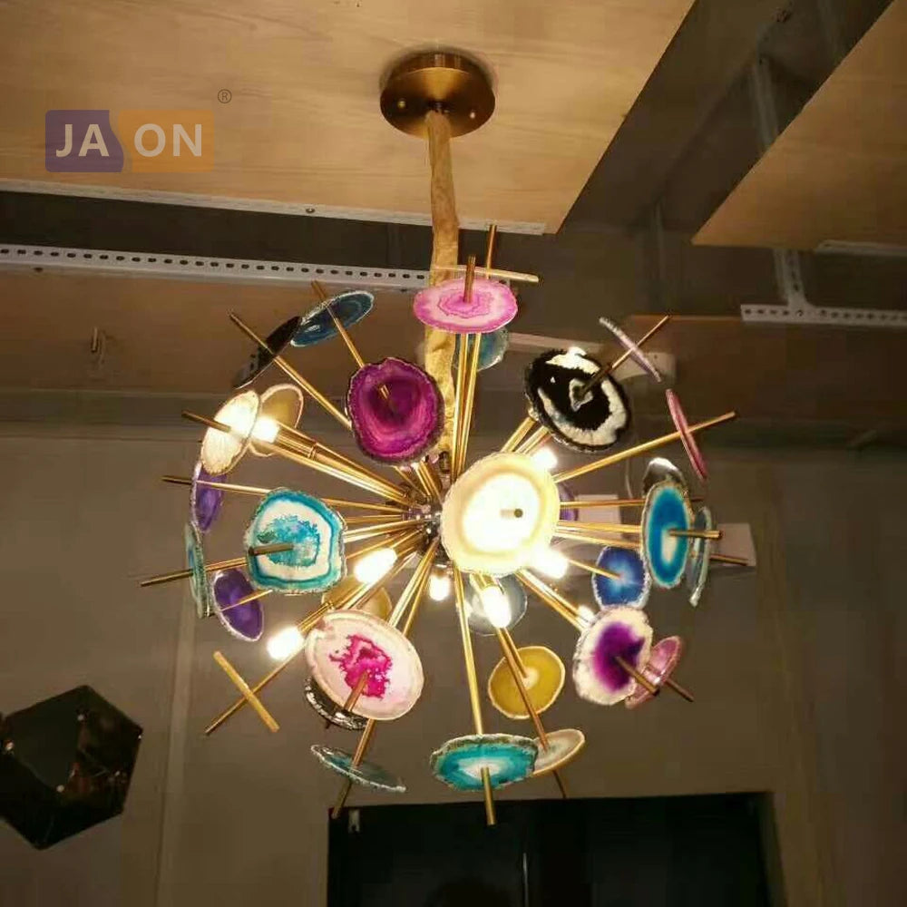 suspension design en agate de fer pour intérieur élégant - vue 3 sur 6