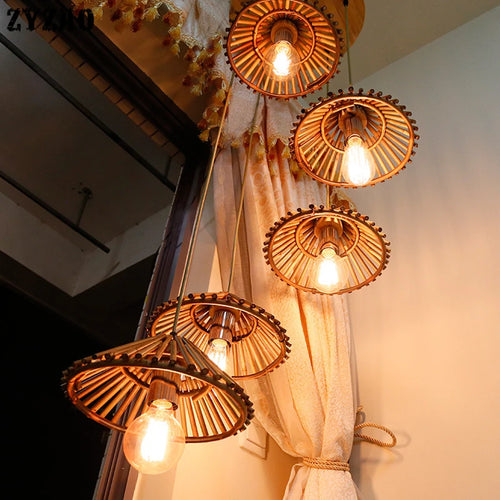 suspension en bambou style japonais pour décoration intérieure - vue 5 sur 10