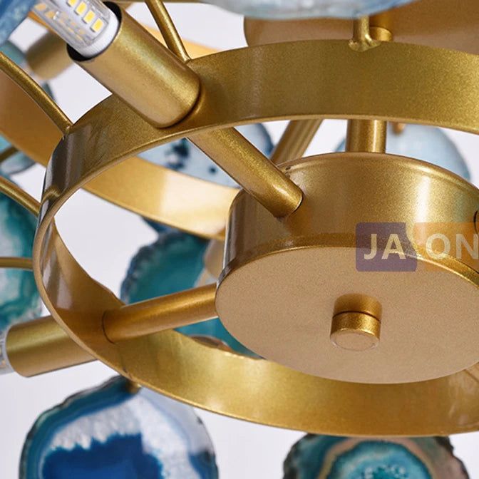 suspension design en agate de fer pour intérieur moderne - vue 5 sur 12