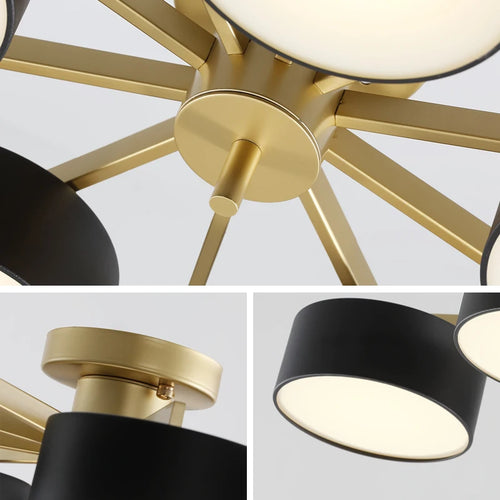 plafonnier led créatif pour un éclairage moderne et original - vue 7 sur 8
