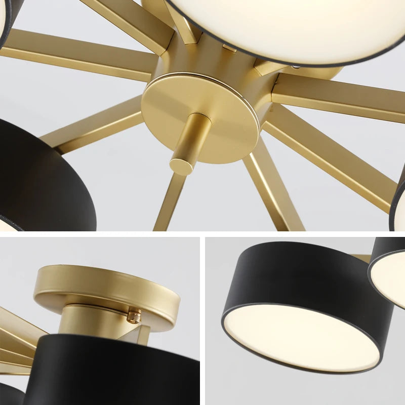 plafonnier led créatif pour un éclairage moderne et original - vue 7 sur 8