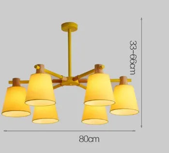 lustre à led design nordique pour éclairage suspendu moderne - vue 12 sur 17